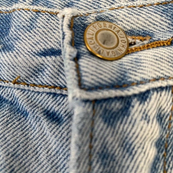 J Galt Shanghai Blue Cotton Denim Straight Leg Jeans Size Medium Light Wash - Picture 3 of 8